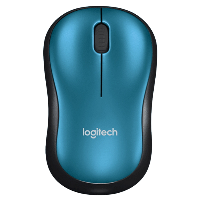 Wireless Mouse Logitech M185, 1000 dpi, 3 buttons, Ambidextrous, 75,2g., 1xAA, 2,4Ghz, Blue