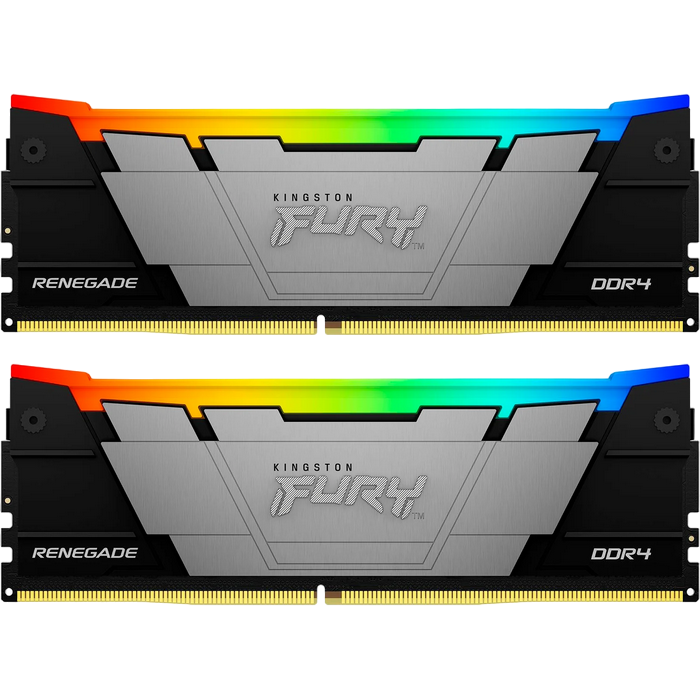 64GB DDR4-3200MHz Kingston FURY Renegade RGB (Kit of 2x32GB) (KF432C16RB2AK2/64), CL16-19-19, 1.35V