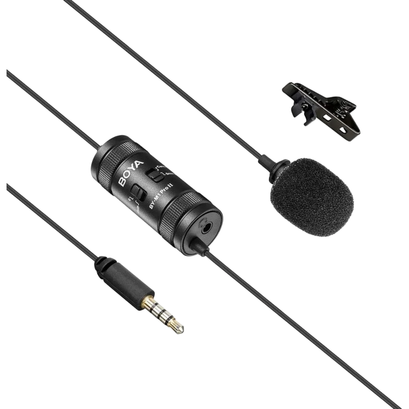 Lavalier Microphone Boya BY-M1 Pro II, Black