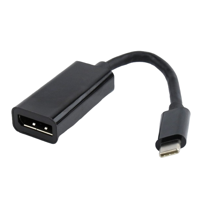 Adapter Type-C to DP socket 0.15m Cablexpert, up to 4K at 60 Hz, A-CM-DPF-01