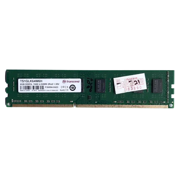 .8GB DDR3-1600MHz Transcend PC12800, CL11, 1.35V
