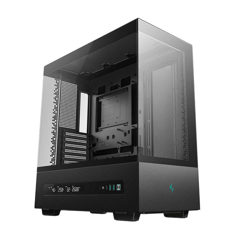 Case ATX Deepcool CH690 Digital, w/o PSU, 2xUSB3.0, 1XUSB-C, Tempered Glass, None Fans, 2x2.5", 1x3.5", Black