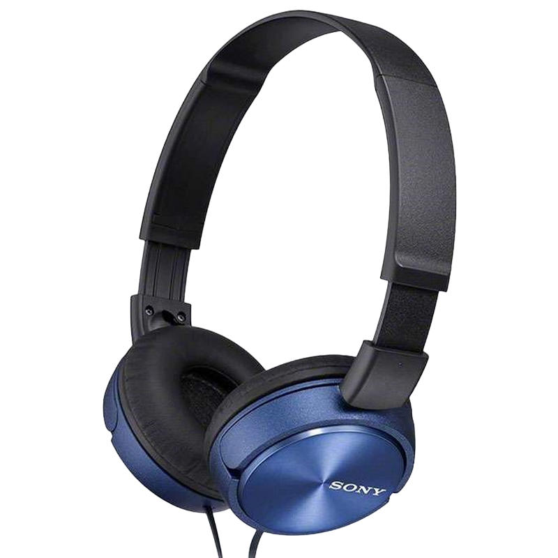 Headphones SONY MDR-ZX310APL, Mic on cable, 4pin 3.5mm jack L-shaped, Cable: 1.2m, Blue