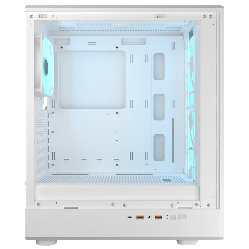 Case ATX Cougar Airface Pure PRO w/o PSU 3x120front 1x120rear ARGB PWM,Tempered Glass, LED controller 2xUSB3.0 1xUSB-C 2x2.5" 2x3.5" RGB Button, White