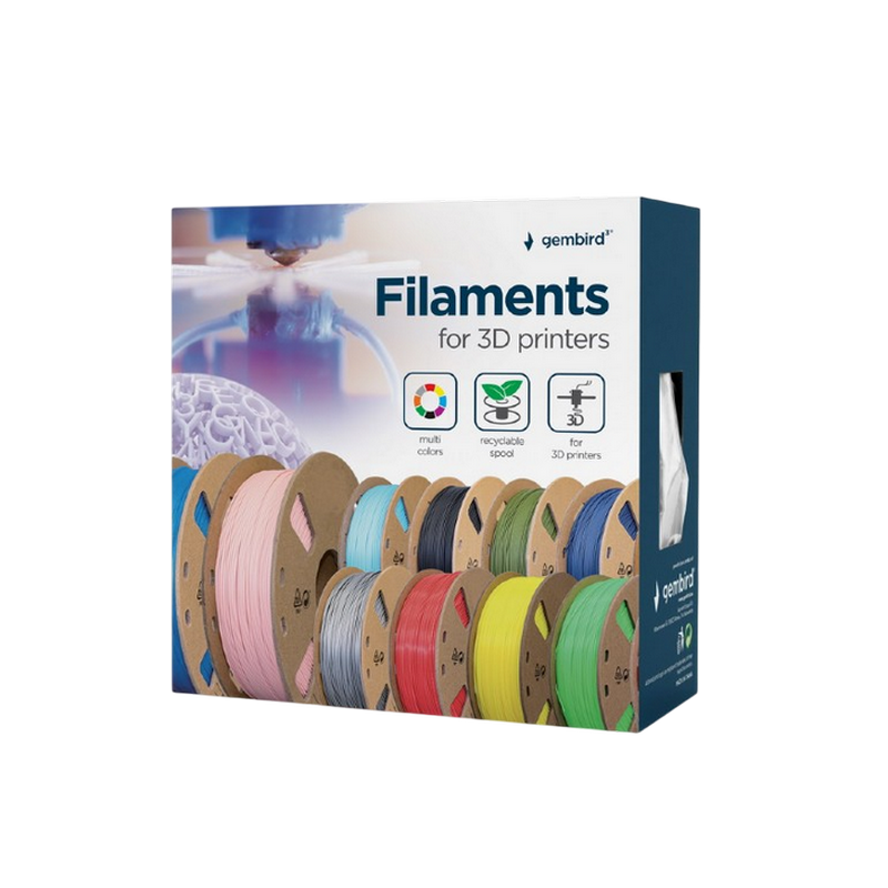 PLA+ 1.75 mm, Blak Filament, 1 kg, Gembird 3DP-PLA+1.75-02-BK
