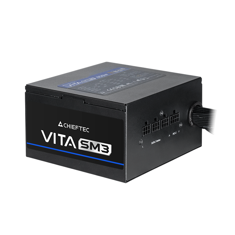 Power Supply ATX 750W Chieftec VITA SM3, BPX-750-C, 80+ Bronze, 120mm, Active PFC, semi-modular cables, Black