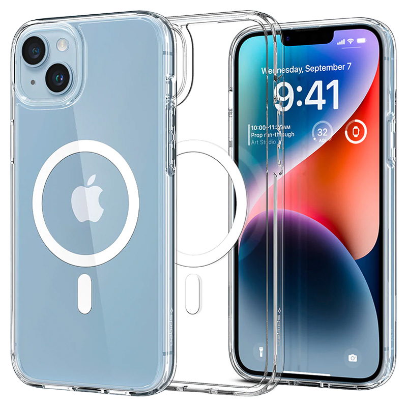 Spigen iPhone 14, Ultra Hybrid Mag Magsafe, White