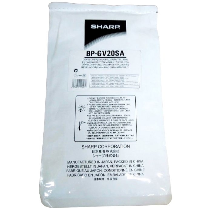 Developer Sharp BP-GV20SA, Color, for Sharp BP-10C20EU, BP-20C20EU, BP-20C25EU