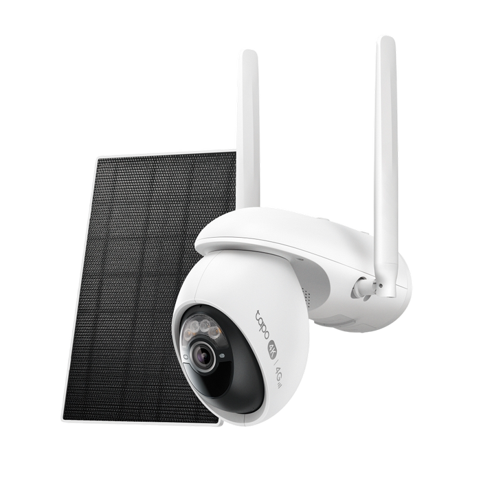 TP-Link Outdoor TAPO C665G KIT, 4K 8Mpix, IP65, Pan/Tilt, 4G/LTE, Battery Powered Security Camera + Solar Panel