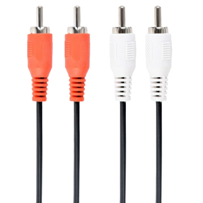 Cable RCA*2 - RCA*2, 1.8m, Cablexpert, CCA-2R2R-6