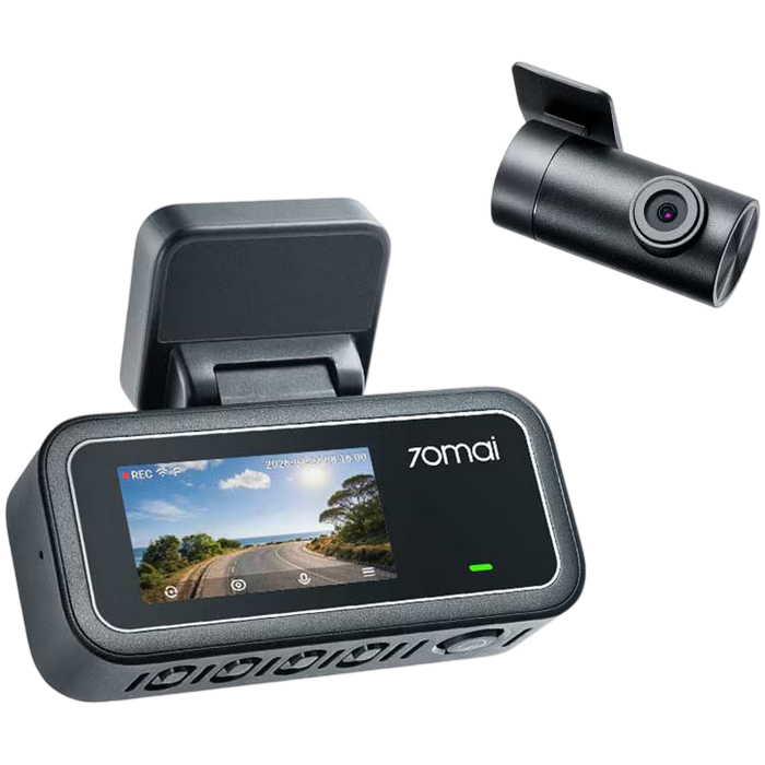 70mai Dash Cam A410 Neo with RC21 Rear Cam, Black
