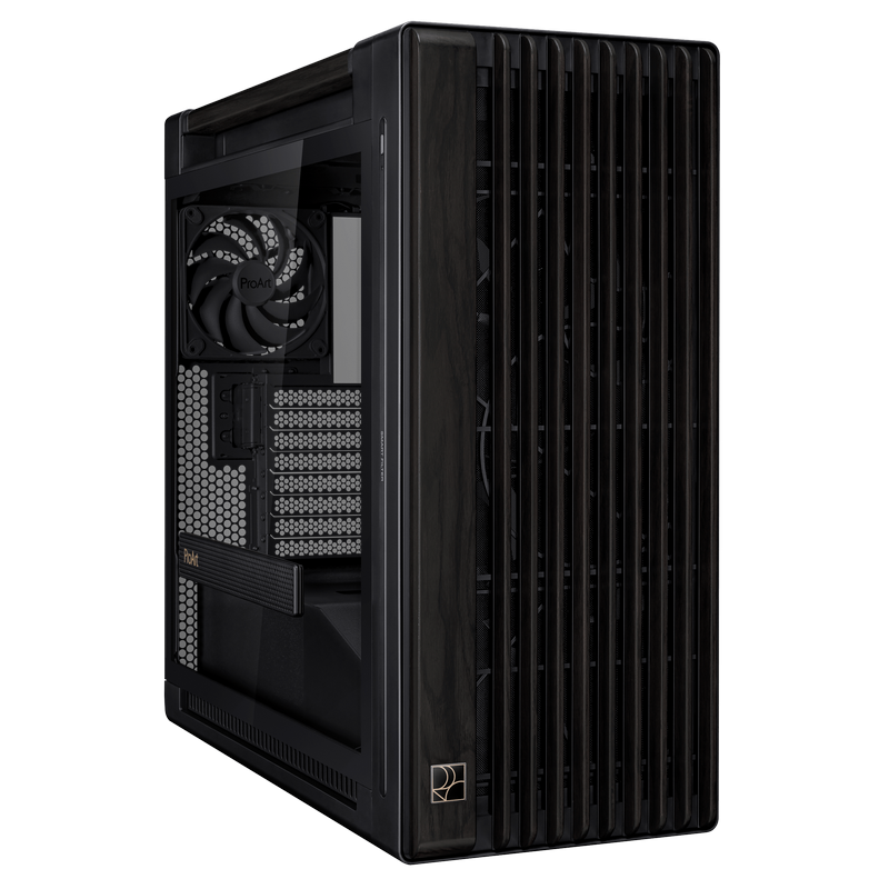 Case ATX Asus ProArt PA602, Wood Edition, 2x200mm&1x140mm,PWM Hub,Tempered Glass,Dust Filter,2xUSBx2.0,2xUSB 3.2,1xUSB-C,4x3.5"/2.5",4x2.5",Black