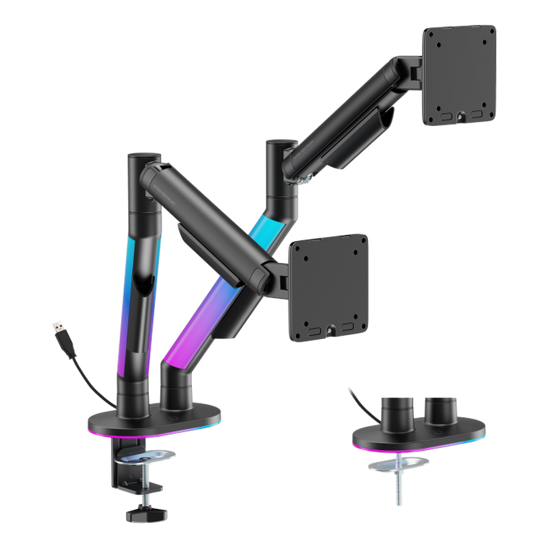 Gaming Monitor Bracket Lumi LDT119-C024LW BLACK