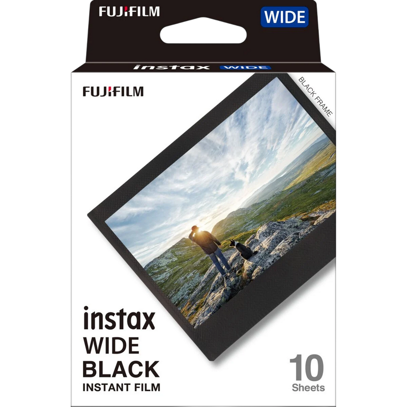 Fujifilm Instax Wide Film (10 sheets), Black Frame