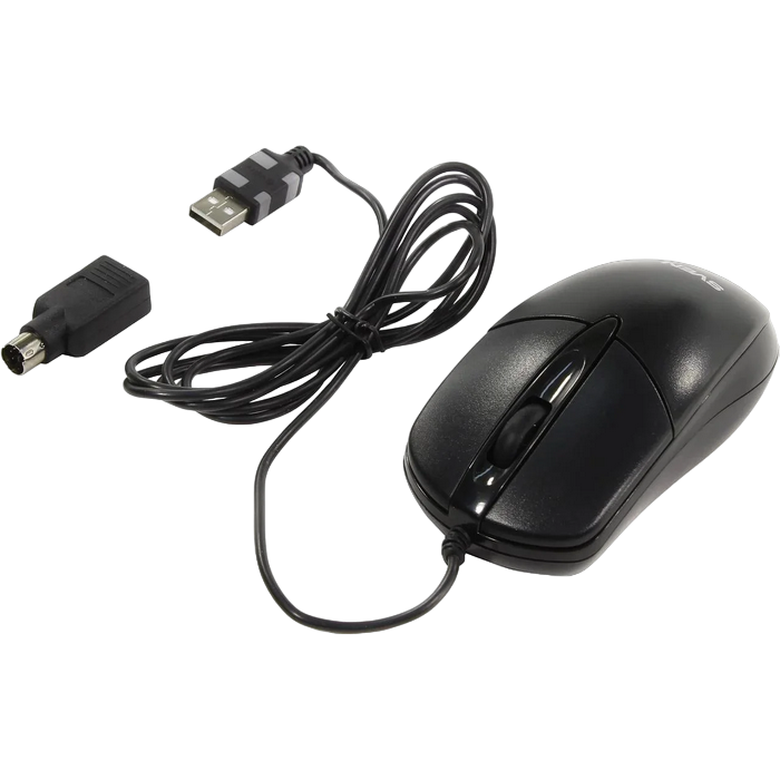 Mouse SVEN RX-112, 1000 dpi, 3 buttons, Ambidextrous, 88g., 1.5m, USB+PS/2 , Black