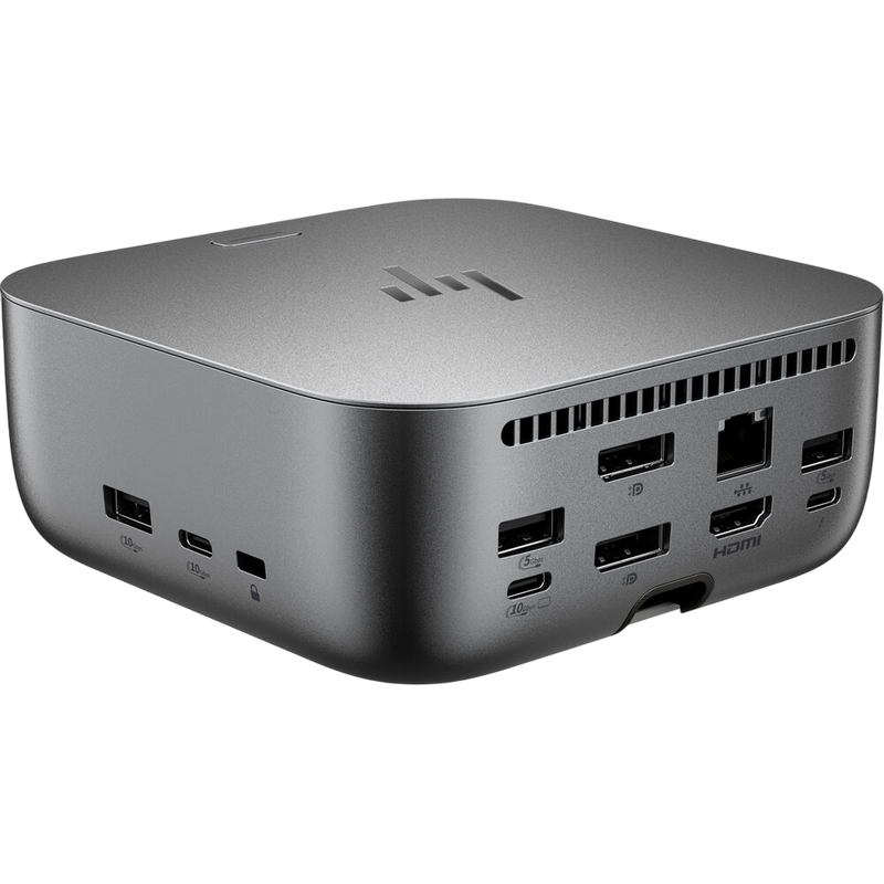 HP TB4 Ultra 280W G6 Dock,1xTB 4,1xUSB-C 3.2g2 with DP,2xUSB-C 3.2g2,3xUSB-A 3.2g2,2xUSB-A 3.2g1,1xHDMI2.1, 2xDP1.4, 1xRJ45(2.5 Gbps), 330W Power Adapter