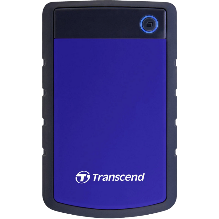 4.0TB (USB3.1) 2.5" Transcend "StoreJet 25H3B", Navy Blue, Rubber Anti-Shock, One Touch Backup