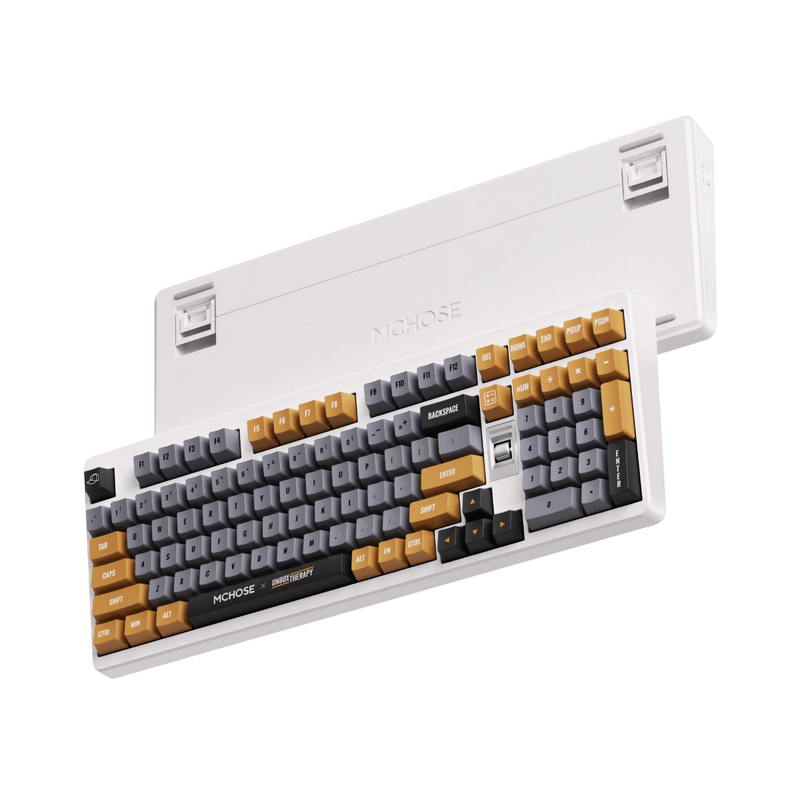 Gaming Wireless Keyboard MCHOSE x Unbox Therapy UT98, Mechanical, 98% Layout, Icy Creamsicle SW, EN, Retro Therapy