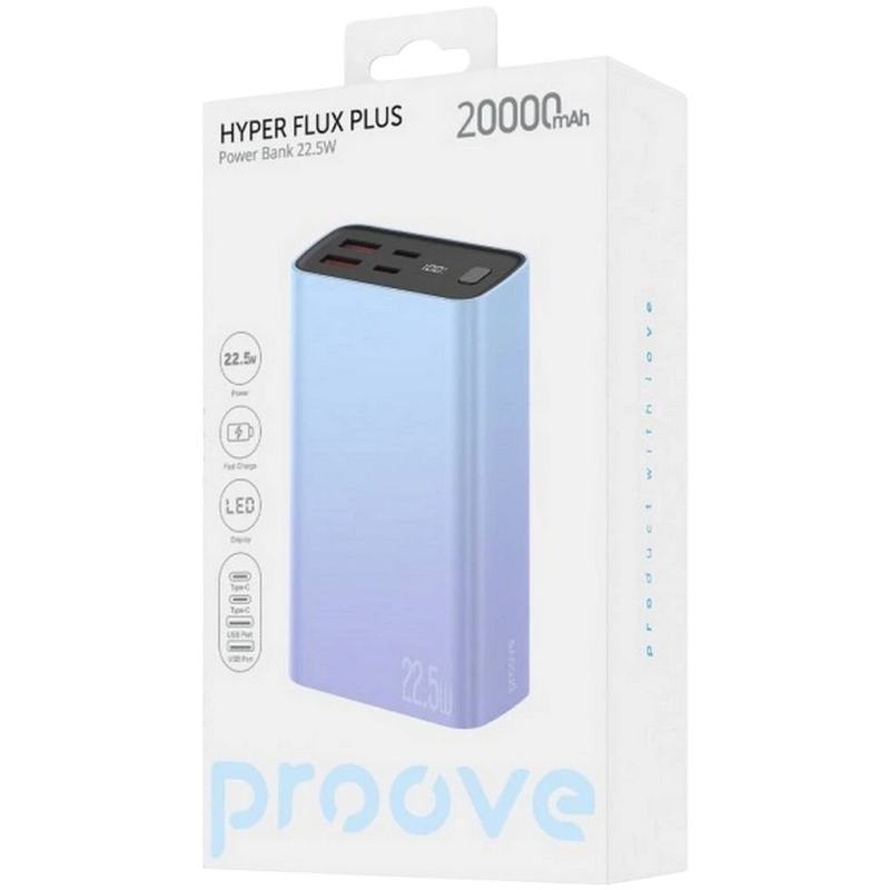 Power Bank 20000mAh Proove Hyper Flux 22.5W, Gradient