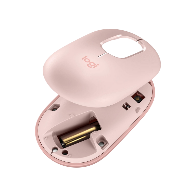 Wireless Mouse Logitech POP, up 4000 dpi, 4 buttons, Ambidextrous, 82g., 1xAA, 2,4Ghz, Rose