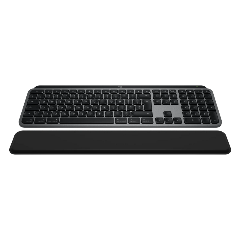 Wireless Keyboard & Mouse Logitech MX Keys S Combo fo Mac, Premium typing, Backlight, Palm rest, Battery, 2.4Ghz+BT, EN, Space Grey