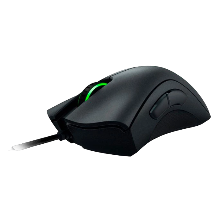 Gaming Mouse Razer DeathAdder Essential, 6400 dpi, 5 buttons, 30G, 220IPS, 96g, Mech.SW, Green Lighting, 2.1m, USB, Black