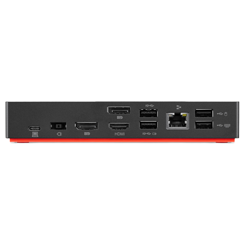 Lenovo ThinkPad Hybrid USB-C with USB-A Dock,3xUSB3.1,2xUSB2.0,1xUSB-C,2xDP,1xRJ45,2xHDMI, 1xAudio, Output Power 90 W, PA 135 W
