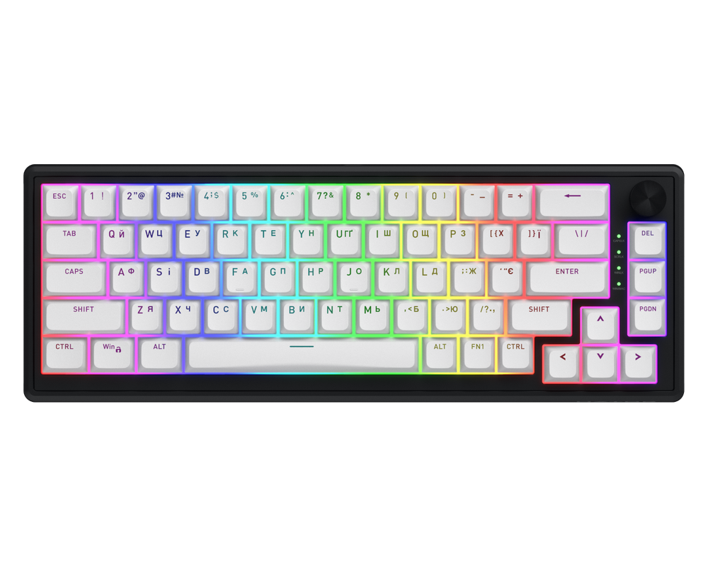 Wireless Gaming Keyboard HATOR Skyfall 65 MAG ULTRA 8K (HTK1860UA) black-white