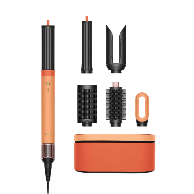 Hair Hot Air Styler set Dyson HS09 Airwrap Co-anda 2x Multi-styler & Dryer Straight+Wavy Ceramic Apricot/Topaz (264002-01)