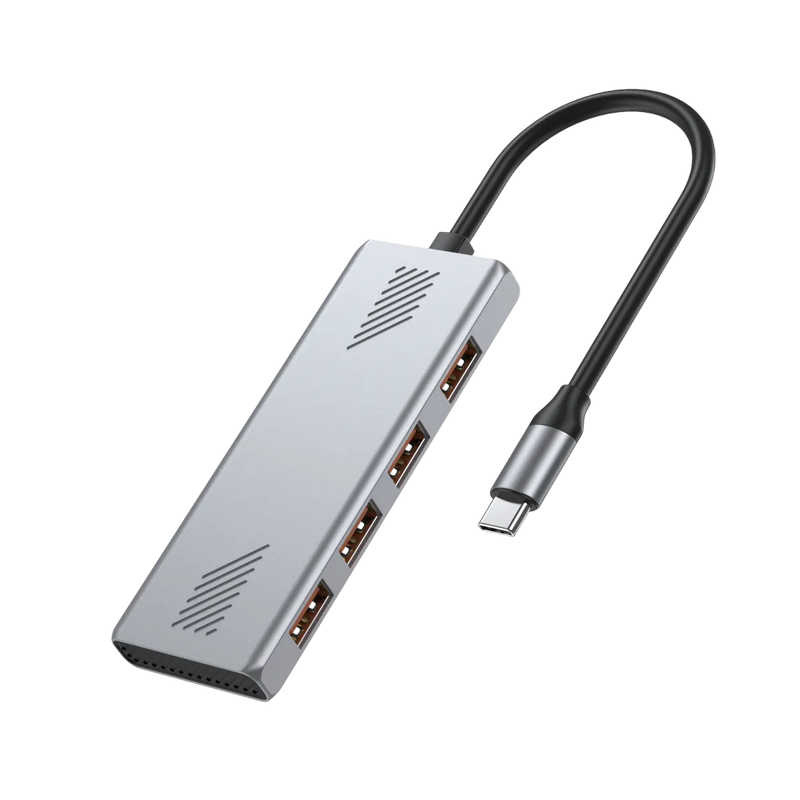 Type-C 3.1 USB Hub, 4-port Output: 4 x USB2.0, Gembird "UHB-CM-U310-A4-01"