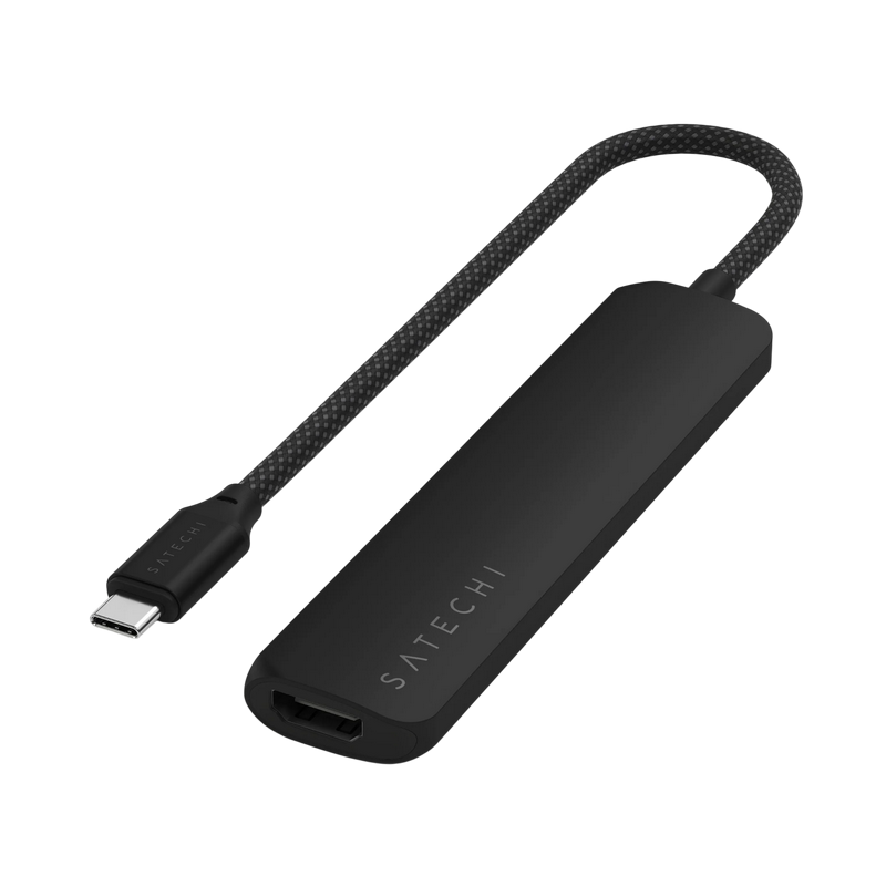 Adapter Satechi Slim multiport 4-in-1 USB-C, Black