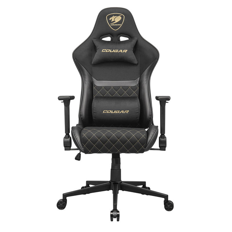 Gaming Chair Cougar Armor One V2 GOLD F Black/Gold, User max load up to 120kg / height 145-180cm