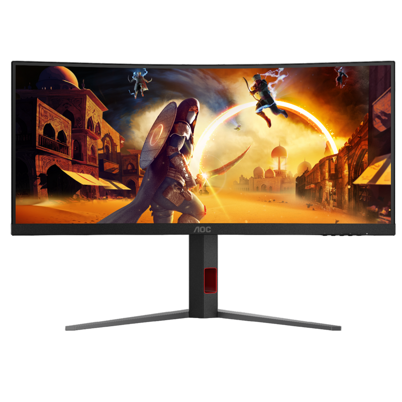 34" AOC CU34G4, Black, Curved-VA, 3440x1440, 180Hz, AdaptiveSync, 1msMPRT, 430cd, HDR10, HDMI+DP+USB
