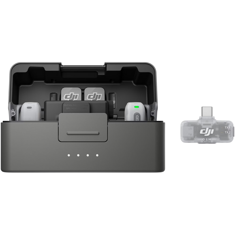 DJI Mic Mini 2 (2 TX + 1 RX + Charging Case), Black