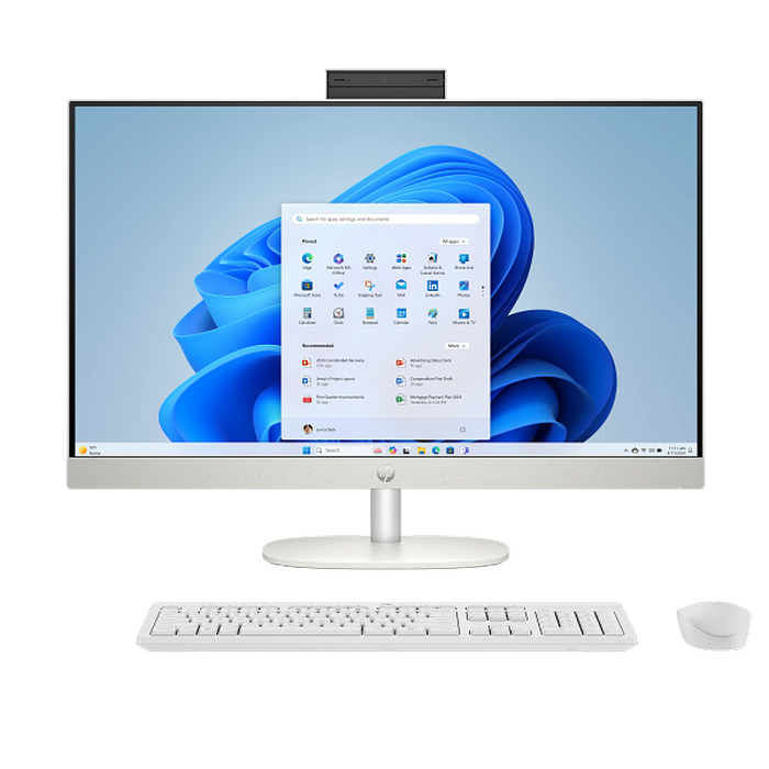 HP AIO AI 27-cr2107ci White (27" FHD IPS Ultra 5 225U 1.5-4.8GHz, 16GB, 512GB SSD, Wireless KB&MS, FreeDOS)