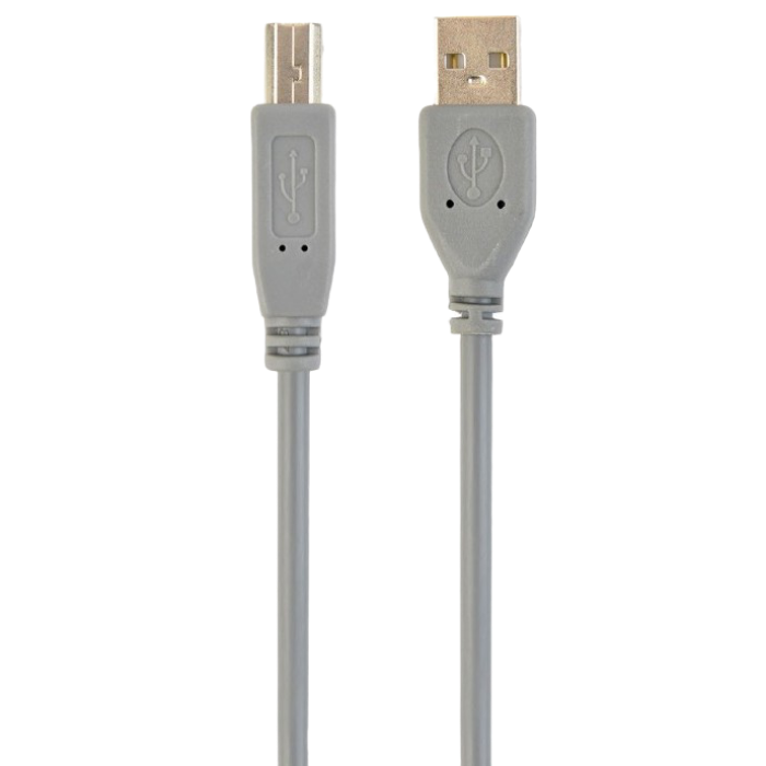 Cable USB, AM/BM, 1.8 m, USB2.0, High quality, Cablexpert, Grey, CCP-USB2-AMBM-6G