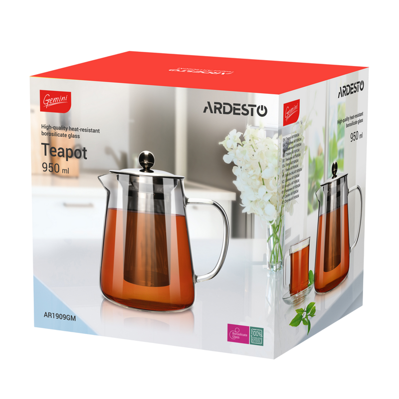 Teapot Ardesto 950ml, AR1909GM