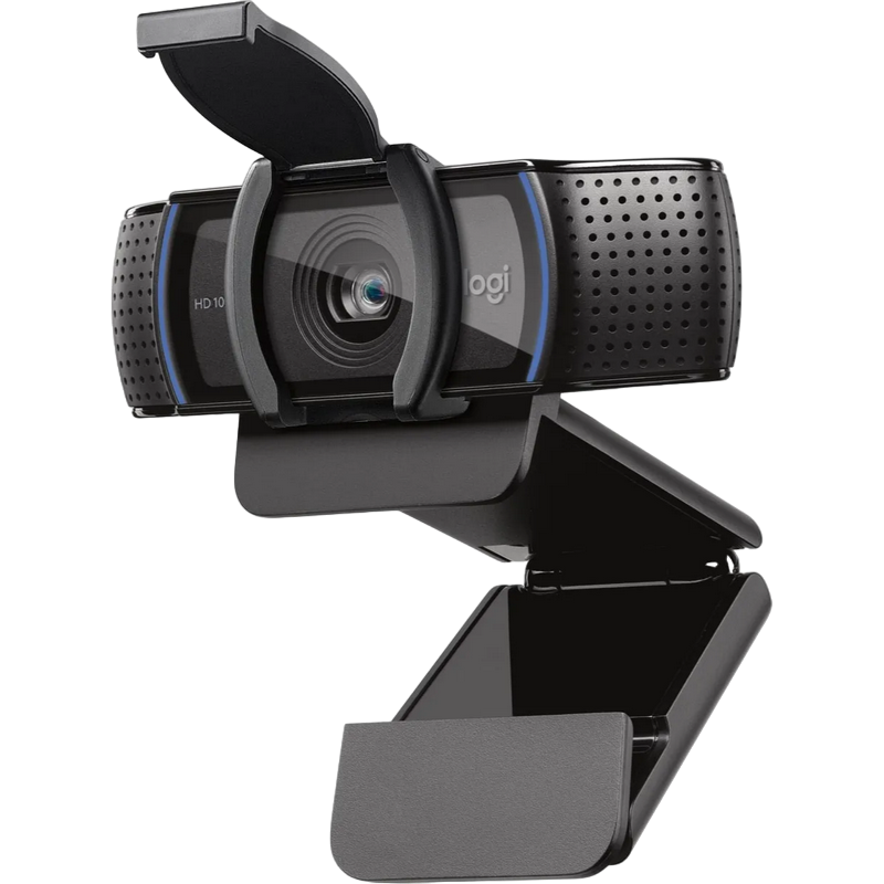 Camera Logitech C920e, 1080p/30fps, 3/15 MP, FoV: 78°, Zoom:1.0x, Autofocus, Stereo mic, Shutter, Tripod-ready, 1.5m