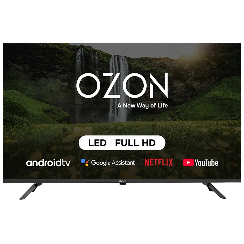 32" LED SMART TV OZON H32DN6500S, HD Ready, Google TV, Black