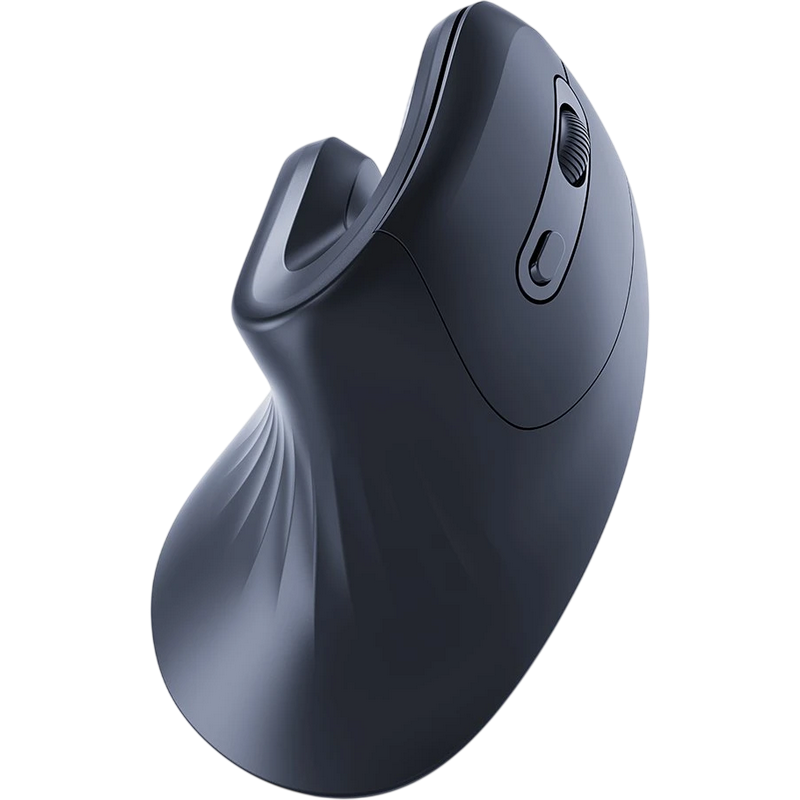 Wireless Mouse Gembird MUSW-ERGO-03, Optical, 800-1600 dpi, 6 buttons, Ergonomic vertical hand position, 1xAA, Black