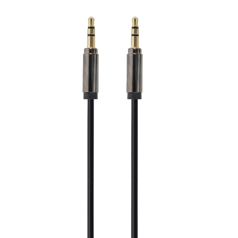 Cable 3.5mm jack - 3.5mm jack, 1.0m, 3pin, Cablexpert, Gold connectors, CCAP-444-1M