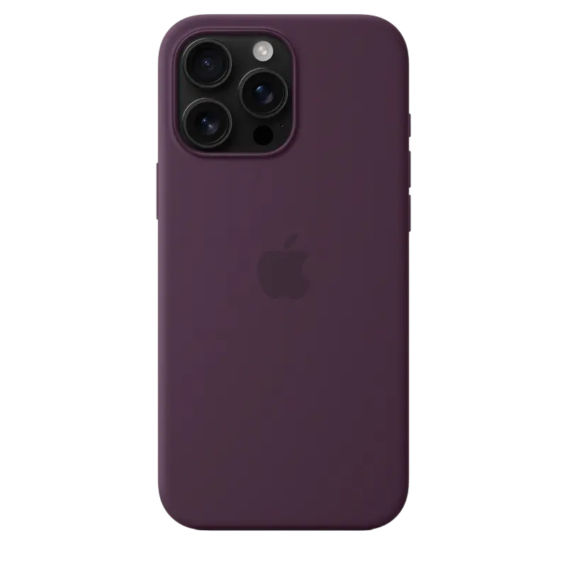 iPhone 16 Pro Max Silicone Case with MagSafe-Plum ,ModelA3313 EU