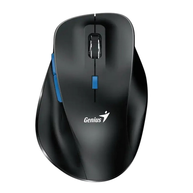 Wireless Mouse Genius Ergo 8230S, 800-1600 dpi, 6 buttons, Ergonomic, 69g, Silent, 1xAA, 2.4Ghz, Black
