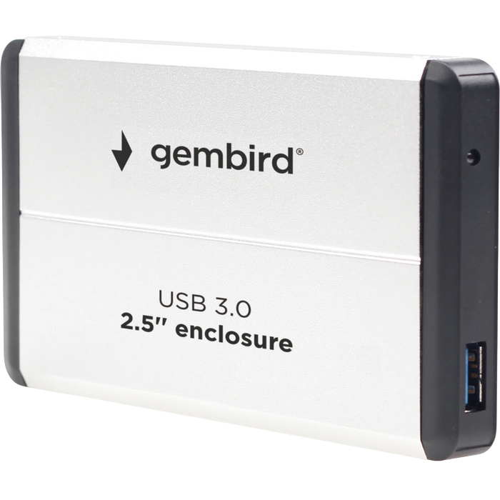 2.5" SATA HDD External Case (USB 3.0), Silver, Gembird "EE2-U3S-2-S"