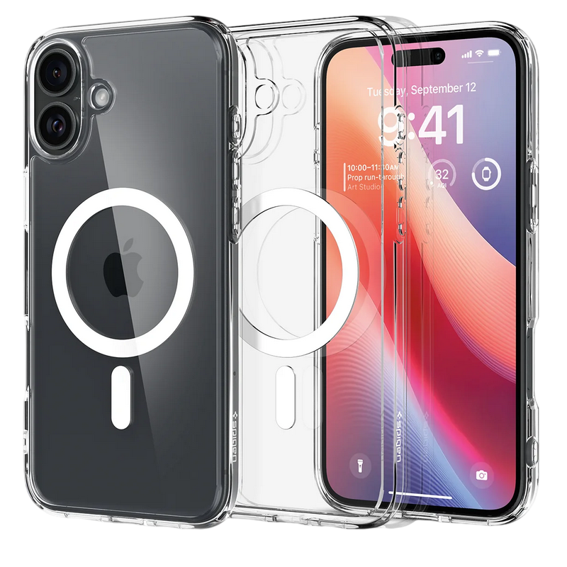 Spigen iPhone 16, Ultra Hybrid Mag Magsafe, White