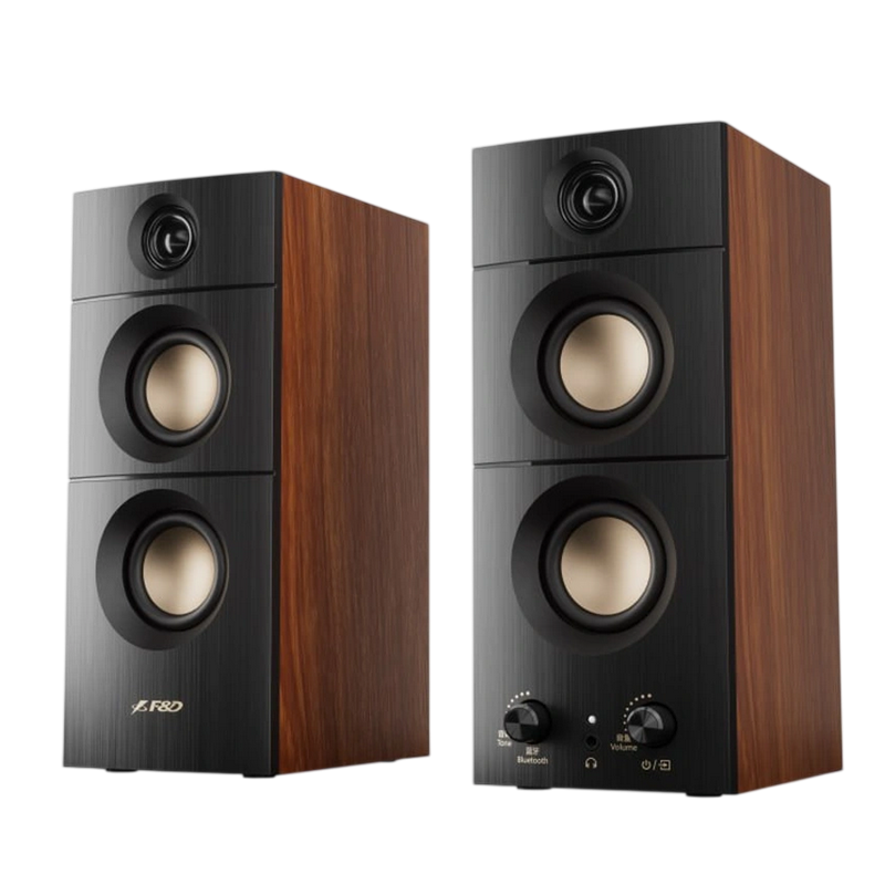 Speakers F&D R330BT Black+Wooden