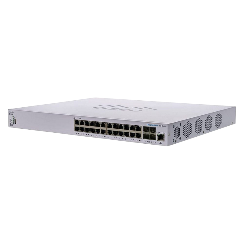 24-port 10 Gigabit Stackable Managed Switche Cisco CBS350-24XS, 4x10G Combo + 20xSFP+
