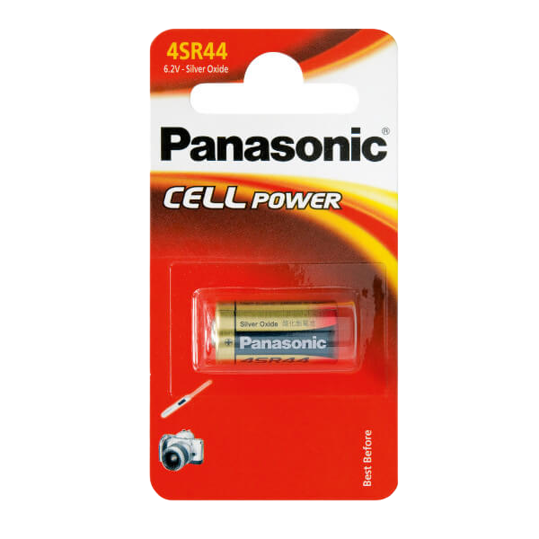 SR44 Panasonic silver-oxide "CELL power" Blister*1, 180 mAh, h-5.4mm, Ø-11.6mm, SR-44EL/1B