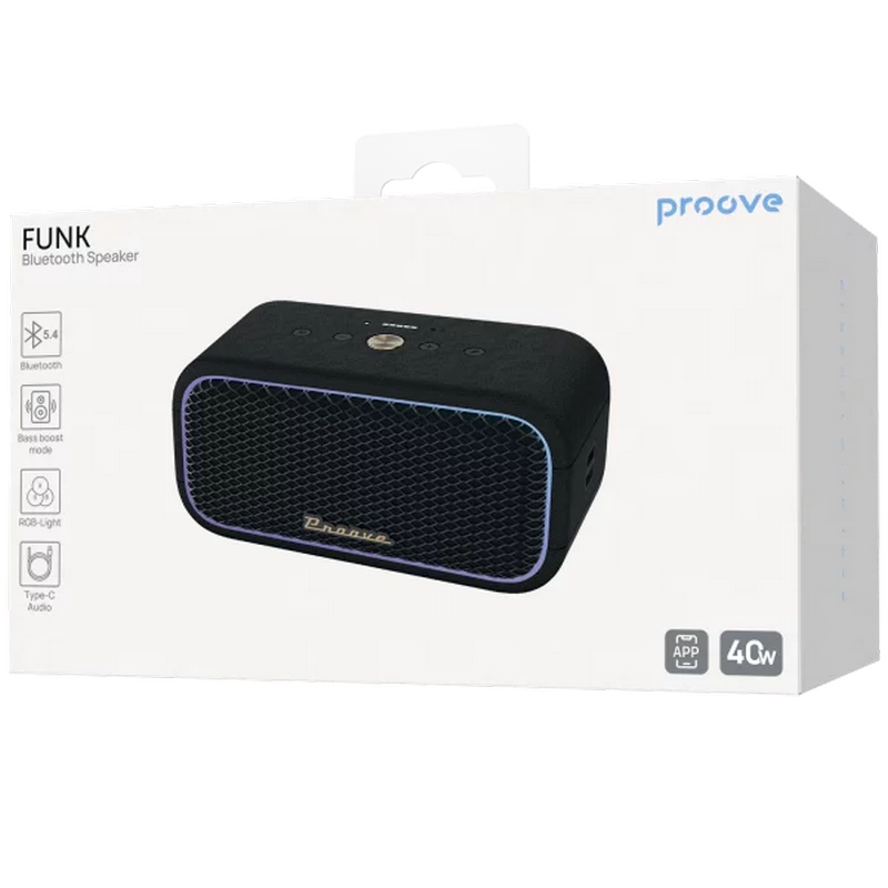 Boxa portabila Proove Funk 40W (APP), Black