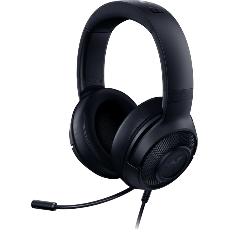 Gaming Headset Razer Kraken X Lite, 40mm drivers, 12-28kHz, 32 Ohm, 109db, 230g, Cardioid microphone, v7.1, 1.3m, 3.5mm, Black